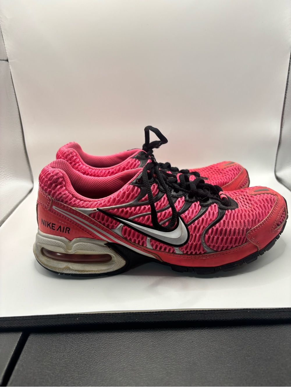 Nike Air Women's Pink and Black Running Sneakers